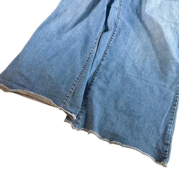 Lane Bryant Women's 24 Medium Wash Mid Rise A-Line Trouser Wide Leg Jeans - Picture 6 of 8